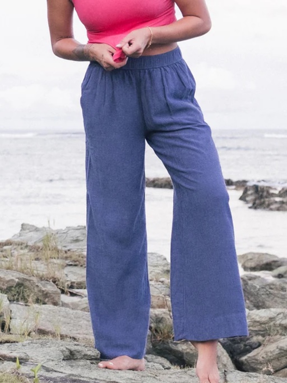 Carve Designs Nico Linen Pants NWT